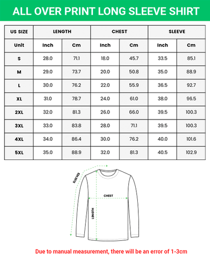 Fire Mage - Wow Class Guide V3 - AOP Long Sleeve Shirt