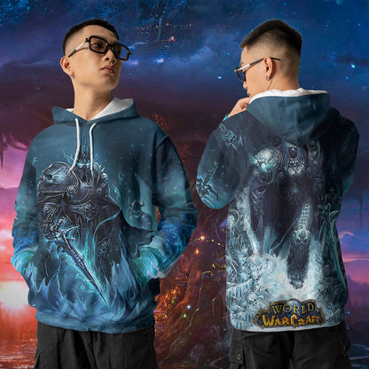 The Lich King Lord of the Scourge AOP Hoodie Lightweight