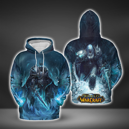 The Lich King Lord of the Scourge AOP Hoodie Lightweight