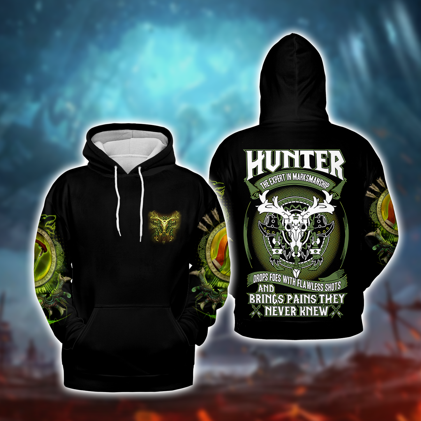 Hunter Edition WoW AOP Hoodie Premium