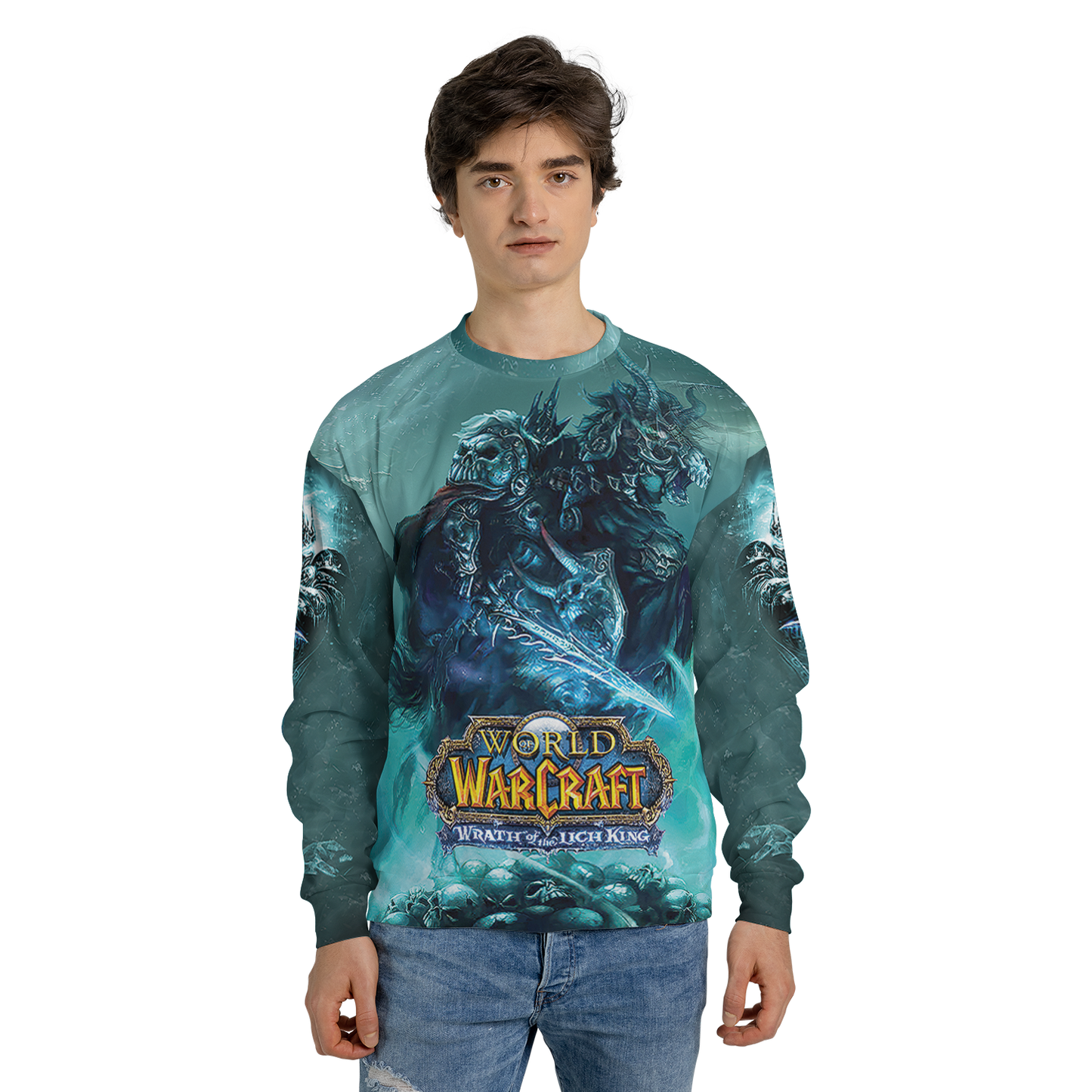 LK Lord of the Scourge WoW AOP Sweatshirt Premium