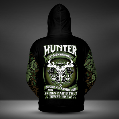 Hunter - Inescapable Stalkers - WoW Class AOP Hoodie Lightweight
