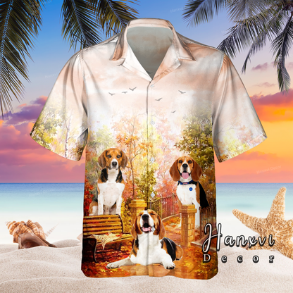 Beagle Dog Lover AOP Hawaiian Shirt