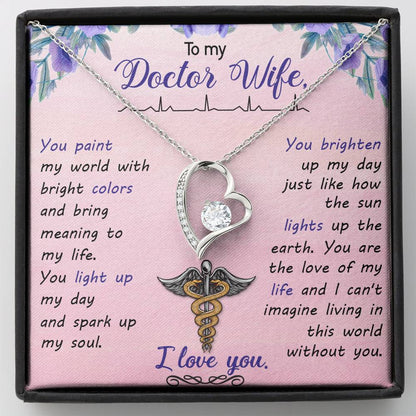 Doctor Wife Mother's Day Gift Forever Love Necklace