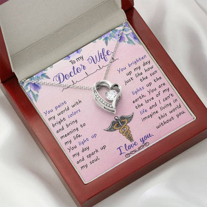 Doctor Wife Mother's Day Gift Forever Love Necklace