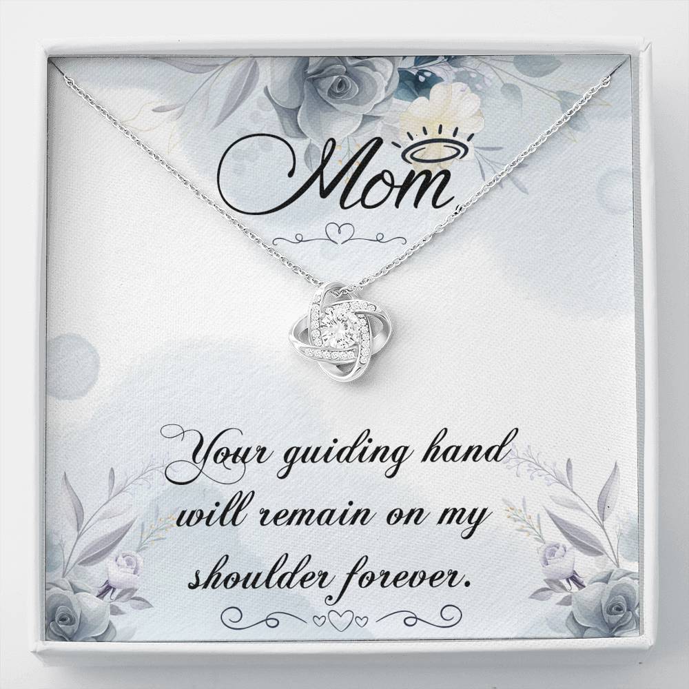Mom Your Guiding Hand Mother's Day Gift Love Knot Necklace
