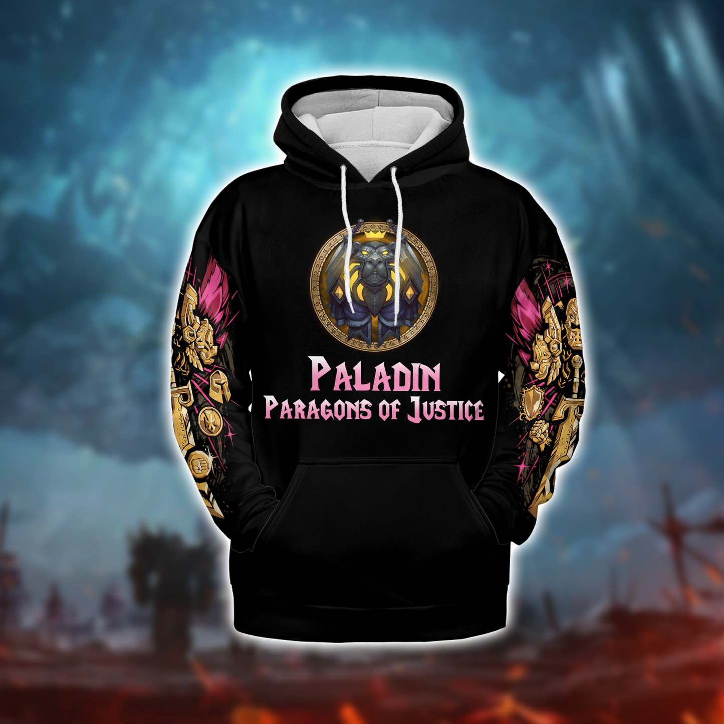 Paladin - Paragons of Justice - WoW Class V5 AOP Hoodie
